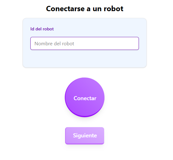 Conexión en la aplicación web con número de sesión